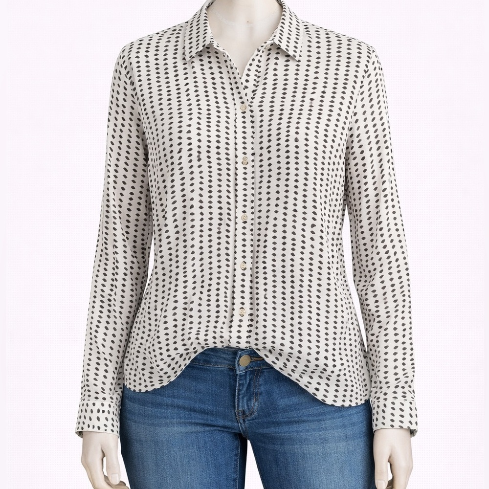 Scotch & Soda Printed Button-Up Shirt – Size 2